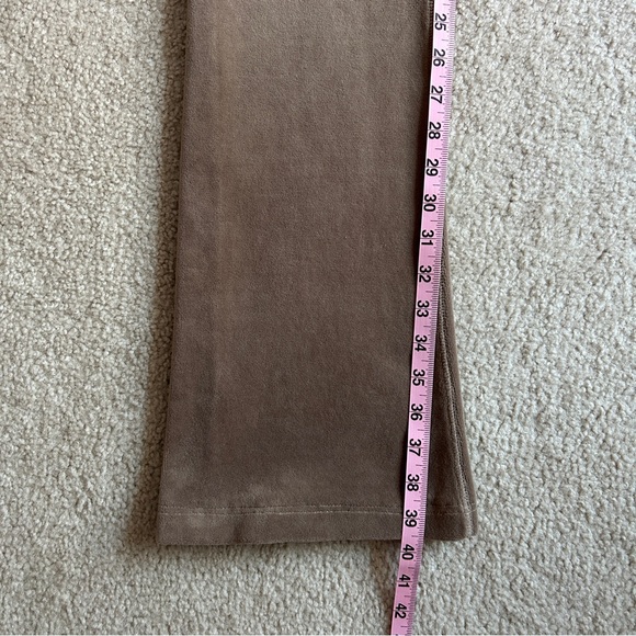 JUICY COUTURE Y2K Original Beige Velour Tracksuit Set Pants/Hoodie Small (2Pc) - Picture 9 of 16
